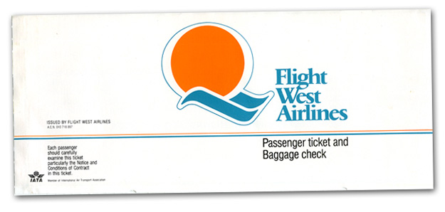 Flight West Airlines ticket